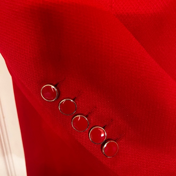 John Meyer Women's Red Power Suit Set with Red & Gold Buttons🔥🔥🔥 - Picture 7 of 15